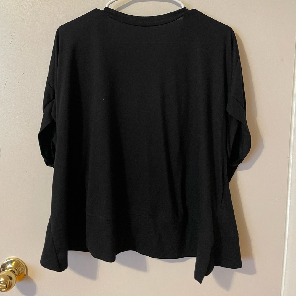 SHEIN Black Cutout Blouse